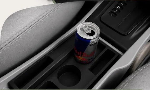 Divisor de console de carro preto, impresso sob medida com encaixe para latas