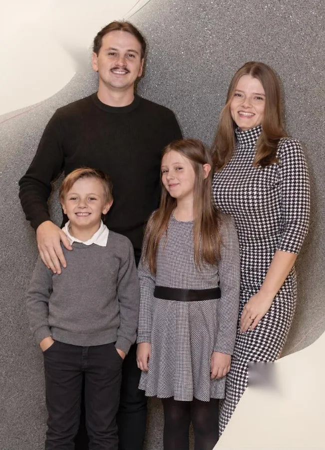 Bruno, Nathali, Valentina e Noah, a família por trás da Volpi Studio 3D